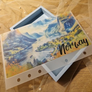 Norwegen A6 Bargeld Füllung Umschlag für die Reise | Norwegen Reise Urlaub Bargeld Füllung Umschlag | Etat Umschlag | Norwegen