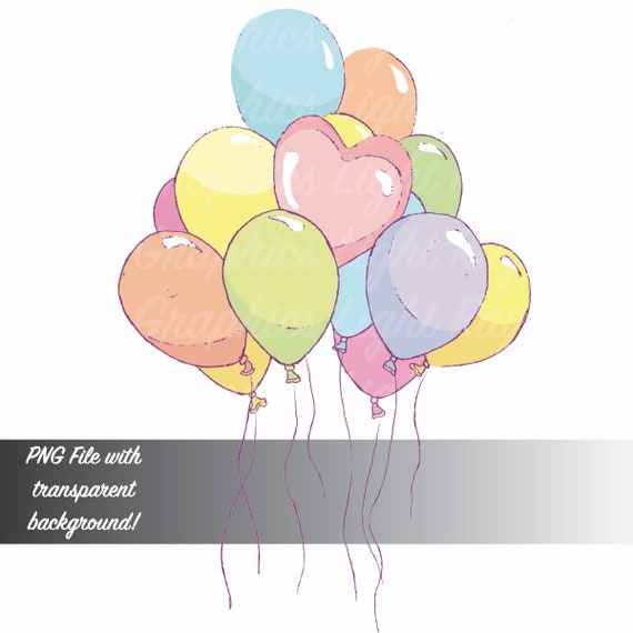 Helium Balloons Clip Art Transparent Download PNG