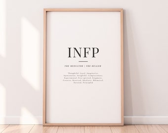 INFP Personlighetscitat | Digitalt tryck | Definition av MBTI-typ | Nedladdningsbar
