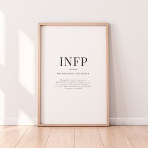 INFP Personality Quote | Digital Print | Definition MBTI Type | Downloadable