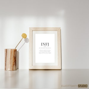 INFJ Personlighetscitat | Digitaltryck | Definition av MBTI-typ | Nedladdningsbar bild 5