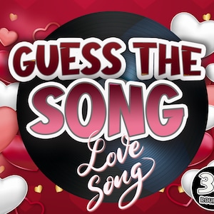 Guess the Song LOVE SONGS | PowerPoint Game | Music Quiz | Lyrics Game for Valentine&#39;s Day | Song Titles | Guess the tune | Mac & PC