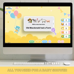 Emoji Challenge BABY SHOWER Party Game Baby Shower Quiz PowerPoint Game Zoom Party Family Party Trivia Mac & PC image 6