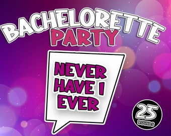 Never Have I Ever Bachelorette | PowerPoint Party Game | Drinking Game | Zoom Game | Virtual Family Game | Games for Adults | Drink If Game