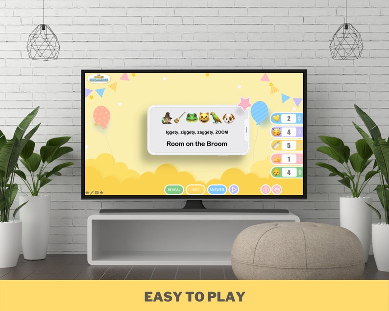 Emoji Challenge BABY SHOWER Party Game Baby Shower Quiz PowerPoint Game Zoom Party Family Party Trivia Mac & PC image 5
