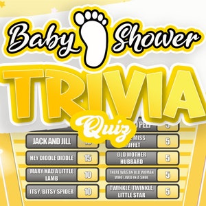 Baby Shower Trivia Quiz | BabyShower Quiz | Party Game | Games for Zoom | Mac & PC