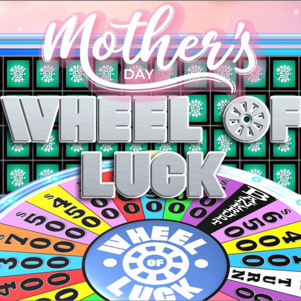 Mother's Day Wheel of Luck | Spin the Wheel Game | Spinning Wheel l Zoom PowerPoint Game | Family Reunion I Quiz Show l PC & Mac