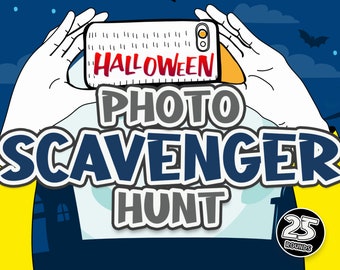 Photo Scavenger Hunt HALLOWEEN | PowerPoint Game | Party Game | Family Party Game | Game | Selfie Challenge | Games For Kids | Mac & PC