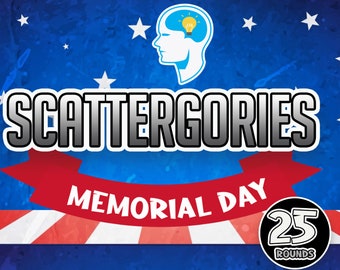 Scattergories Memorial Day | PowerPoint Game | Party Game | Family Party Game | Lockdown Game | Games For Kids | Mac & PC