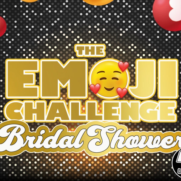 Emoji Challenge BRIDAL SHOWER | Party Game | Fun Virtual Quiz Perfect for Screenshare | PowerPoint Game | Zoom Party | Emoji Quiz | Mac & PC