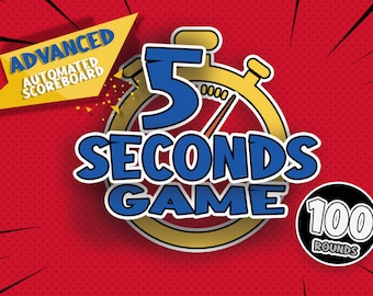 5 Seconds Game | ORIGINAL Advanced | 5 Second Rule Game | with scoreboard | PowerPoint Game | Family Party Game | Mac & PC
