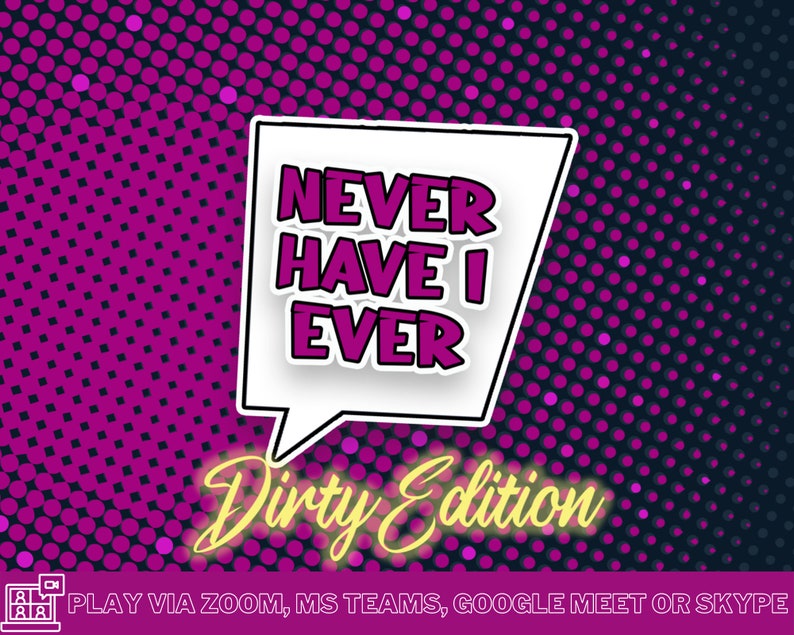 Never Have I Ever DIRTY Powerpoint Party Game Virtual Drinking Game Virtual Hen Do / Bachelorette Game Zoom Game Games for Adults image 3