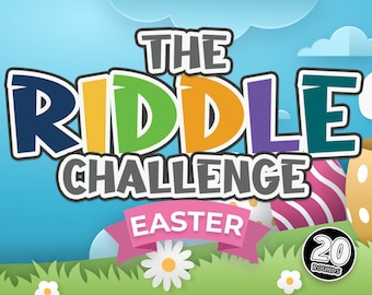 Riddle Quiz Easter – Riddles and Brain Teaser | PowerPoint Game | Game for Zoom | Party Game | Game Night | Customizable Template | Mac & PC