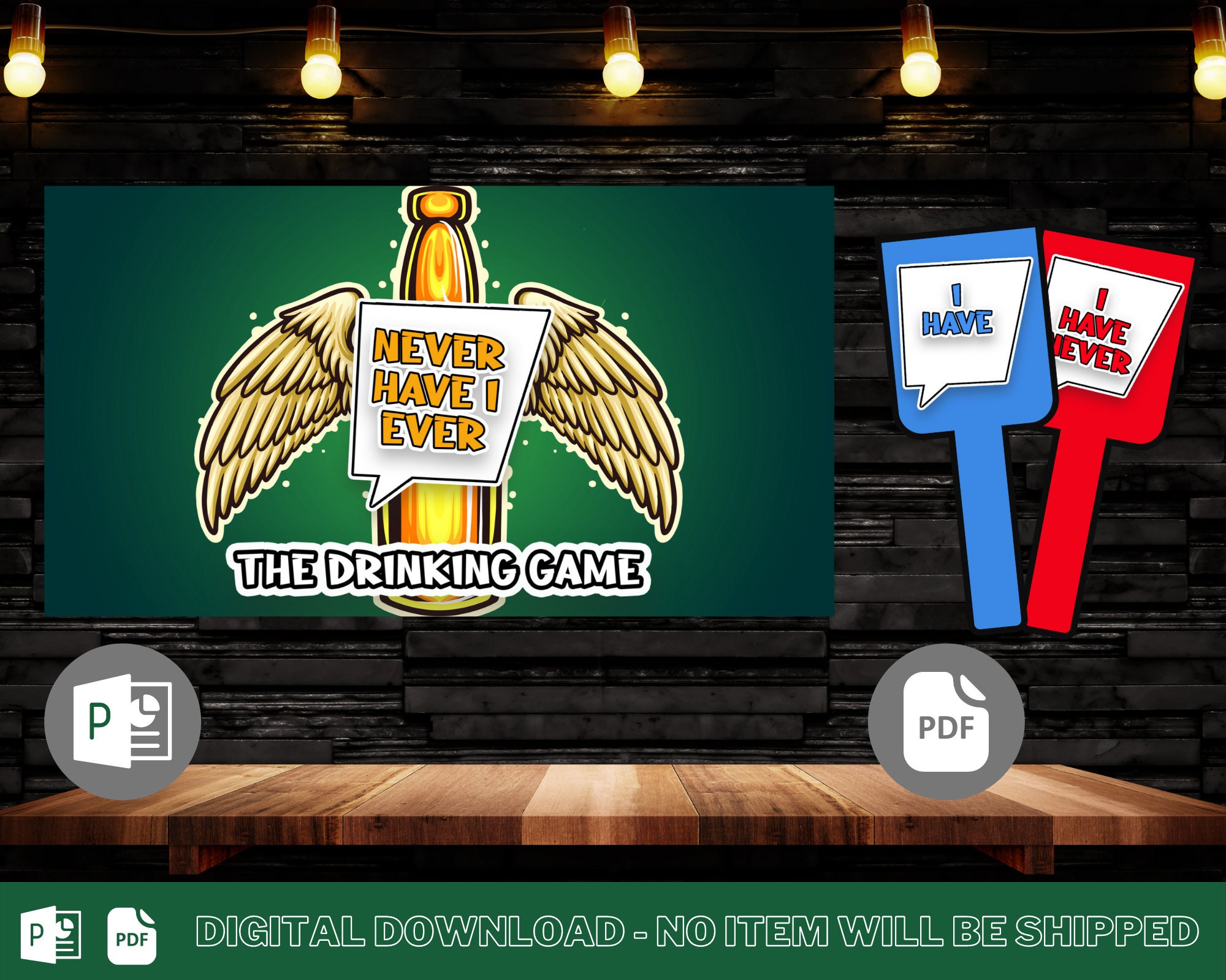 Never Have I Ever the Drinking Game Powerpoint Party Game Virtual Drinking Game Zoom Game Adult