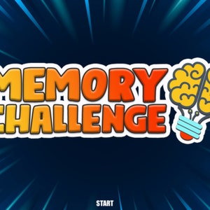 Memory Challenge  | Picture Memory Game | PowerPoint Game | Games for Family | Virtual Quiz Night | Party Game | Zoom Party | Mac & PC