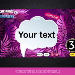 Charades Bachelorette Game PowerPoint Game Party Game Family Party Game Lockdown Game Games For Kids Mac & PC image 9