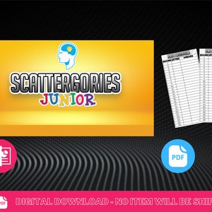 Scattergories JUNIOR Game | Powerpoint Game | Party Game | Family Party ...