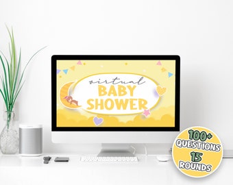 Baby Shower Party Game | Virtual Game | PowerPoint Game | Zoom Party | Family Party Trivia | 15 Games in 1 | Mac & PC