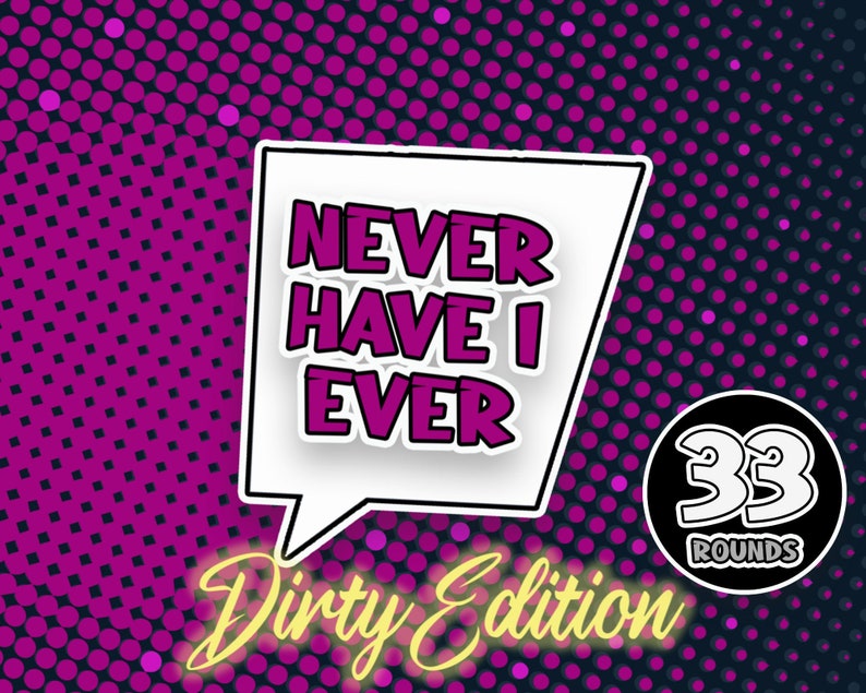 Never Have I Ever DIRTY Powerpoint Party Game Virtual Drinking Game Virtual Hen Do / Bachelorette Game Zoom Game Games for Adults image 1