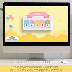 Emoji Challenge BABY SHOWER Party Game Baby Shower Quiz PowerPoint Game Zoom Party Family Party Trivia Mac & PC image 8