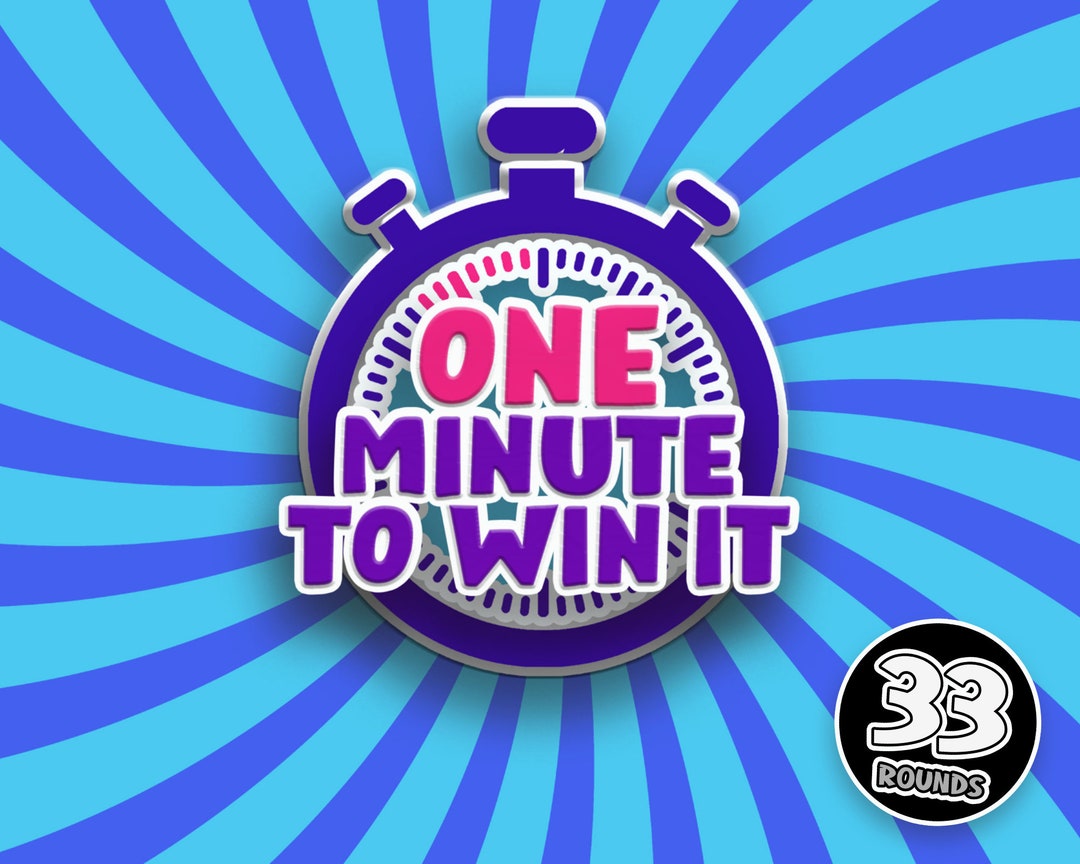 One Minute to Win It Party Game Game Night Powerpoint Game Zoom Party