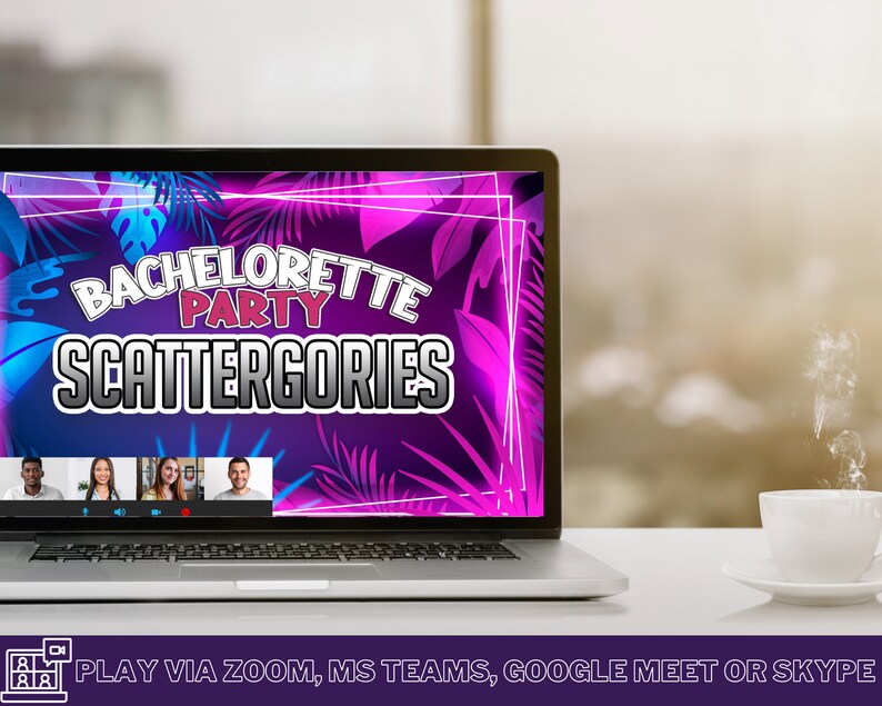 Scattergories Bachelorette Game Hen Party Game PowerPoint Game Party Game Adult Party Game Lockdown Game Mac & PC image 3