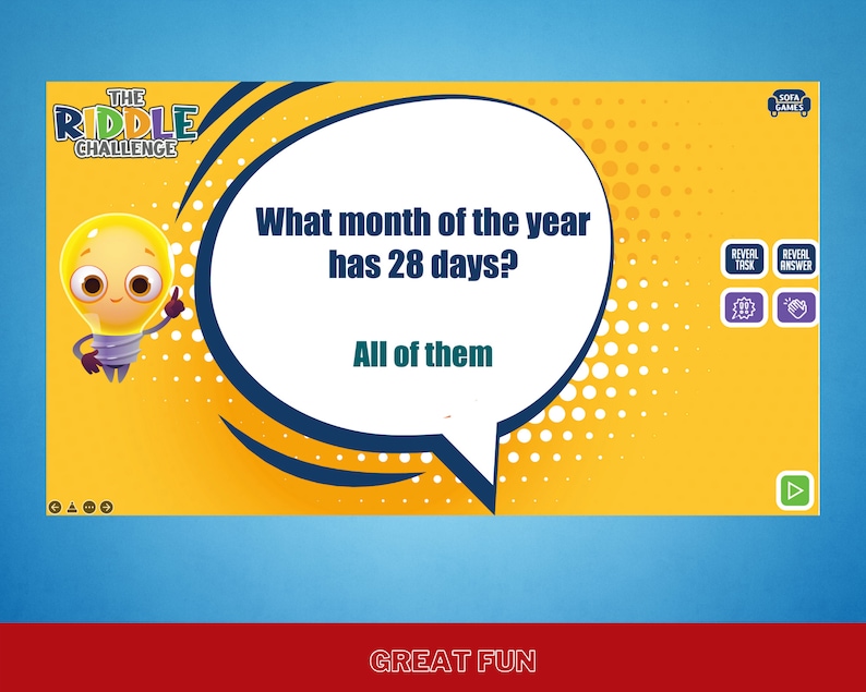 Riddle Quiz 30 Riddles and Brain Teaser Powerpoint Game Etsy