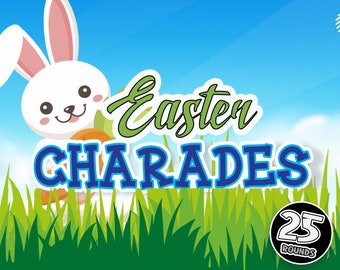 Pasen Charades-spel | PowerPoint-spel | Feestspel | Familiefeestspel | Spellen voor kinderen | Mac en pc