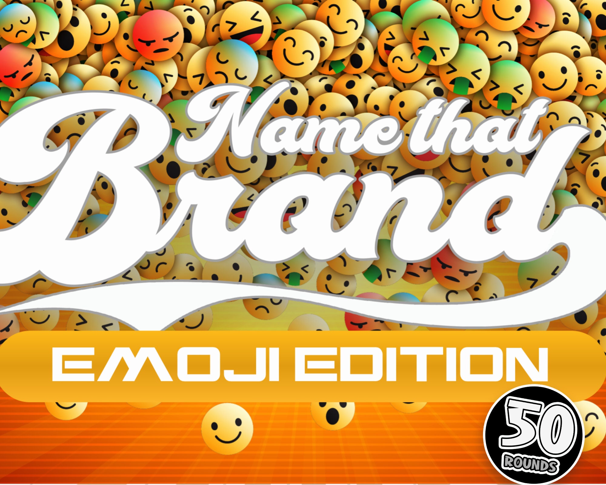 Name That Brand Emoji Edition Party Game Brand Quiz Powerpoint Game