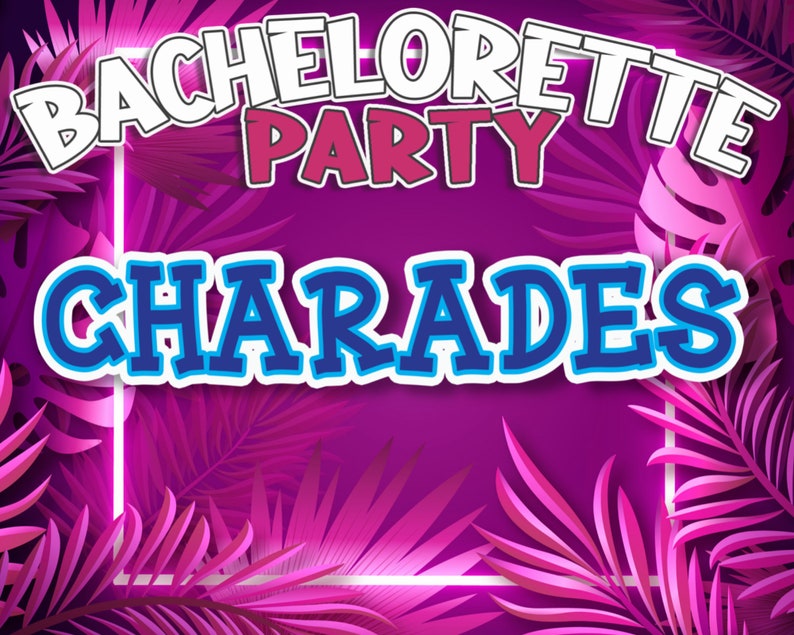 Charades Bachelorette Game PowerPoint Game Party Game Family Party Game Lockdown Game Games For Kids Mac & PC image 1