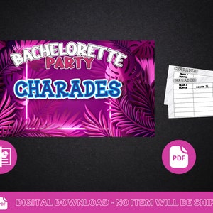 Charades Bachelorette Game PowerPoint Game Party Game Family Party Game Lockdown Game Games For Kids Mac & PC image 10