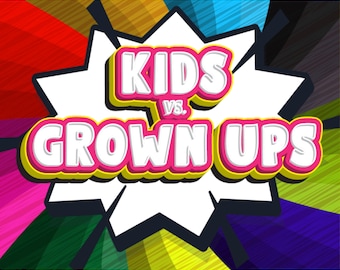 Kids vs Grown Ups | PowerPoint Game | Family Quiz | Party Game | Game Night | Mac & PC