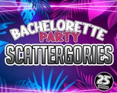 Scattergories Bachelorette Game | Hen Party Game | PowerPoint Game | Party Game | Adult Party Game | Lockdown Game | Mac & PC