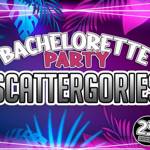 Scattergories Bachelorette Game Hen Party Game PowerPoint Game Party Game Adult Party Game Lockdown Game Mac & PC image 1