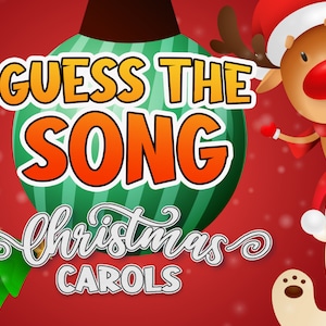 Guess the Song CHRISTMAS CAROLS | PowerPoint Game | Music Quiz | Lyrics Game for Christmas | Song Titles | Guess the tune | Mac & PC