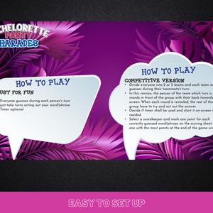 Charades Bachelorette Game PowerPoint Game Party Game Family Party Game Lockdown Game Games For Kids Mac & PC image 4