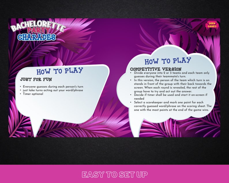 Charades Bachelorette Game PowerPoint Game Party Game Family Party Game Lockdown Game Games For Kids Mac & PC image 4