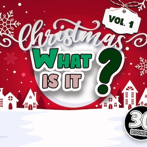 What is it? CHRISTMAS VOL 1 | Picture Game | PowerPoint Game | Party Game | Family Party Game | Virtual Quiz Night | Zoom Game | Mac & Pc