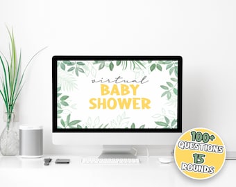 Baby Shower Party Game | Virtual Game | PowerPoint Game | Zoom Party | Family Party Trivia | 15 Games in 1 | Mac & PC