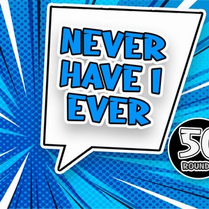 Never Have I Ever | PowerPoint Party Game | Virtual Drinking Game | Zoom Game | Virtual Family Game  | Games for Adults | Drink If Game