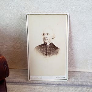 Victorian Carte de visite of a Vicar or Priest, taken by W.H. Brunton & Co. of Whitehaven