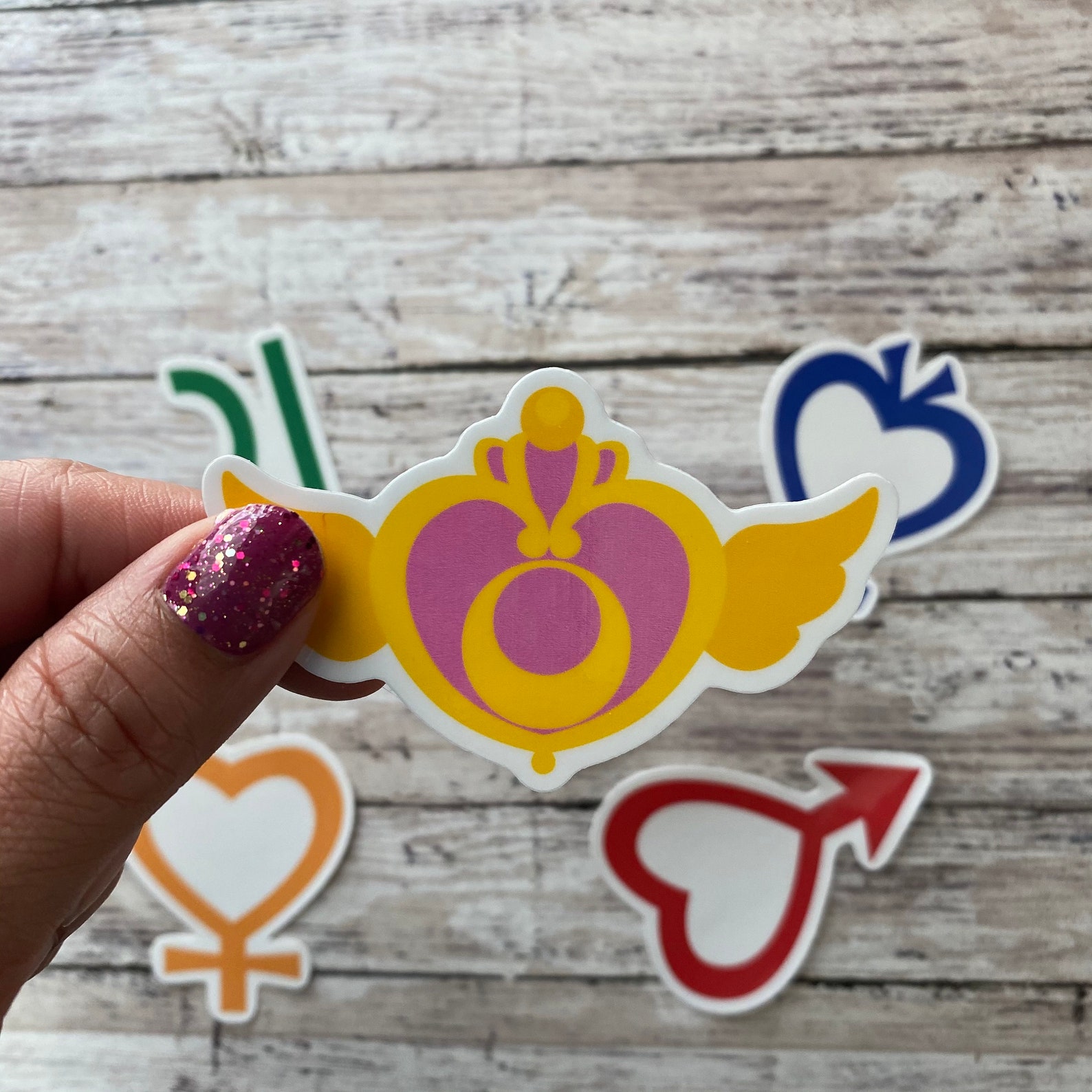 Sailormoon Sailor Scout Symbols Stickers Etsy