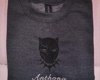 Sudadera infantil bordada de Black Panther