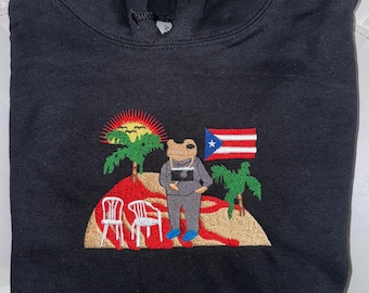 Sudadera con capucha bordada de Bad Bunny DTMF