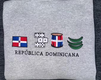 Sudadera con capucha República Dominicana bordada