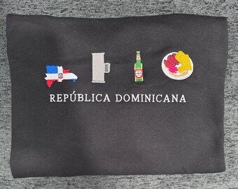 Sudadera con capucha República Dominicana bordada