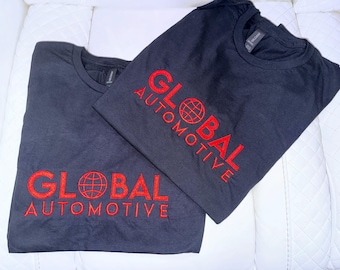 Camiseta bordada de negocios