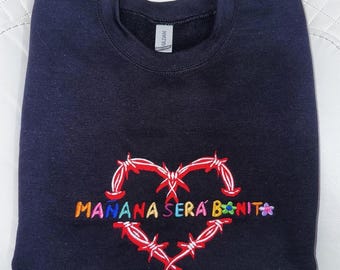 Manana Sera Bonito Cuello Redondo Bordado