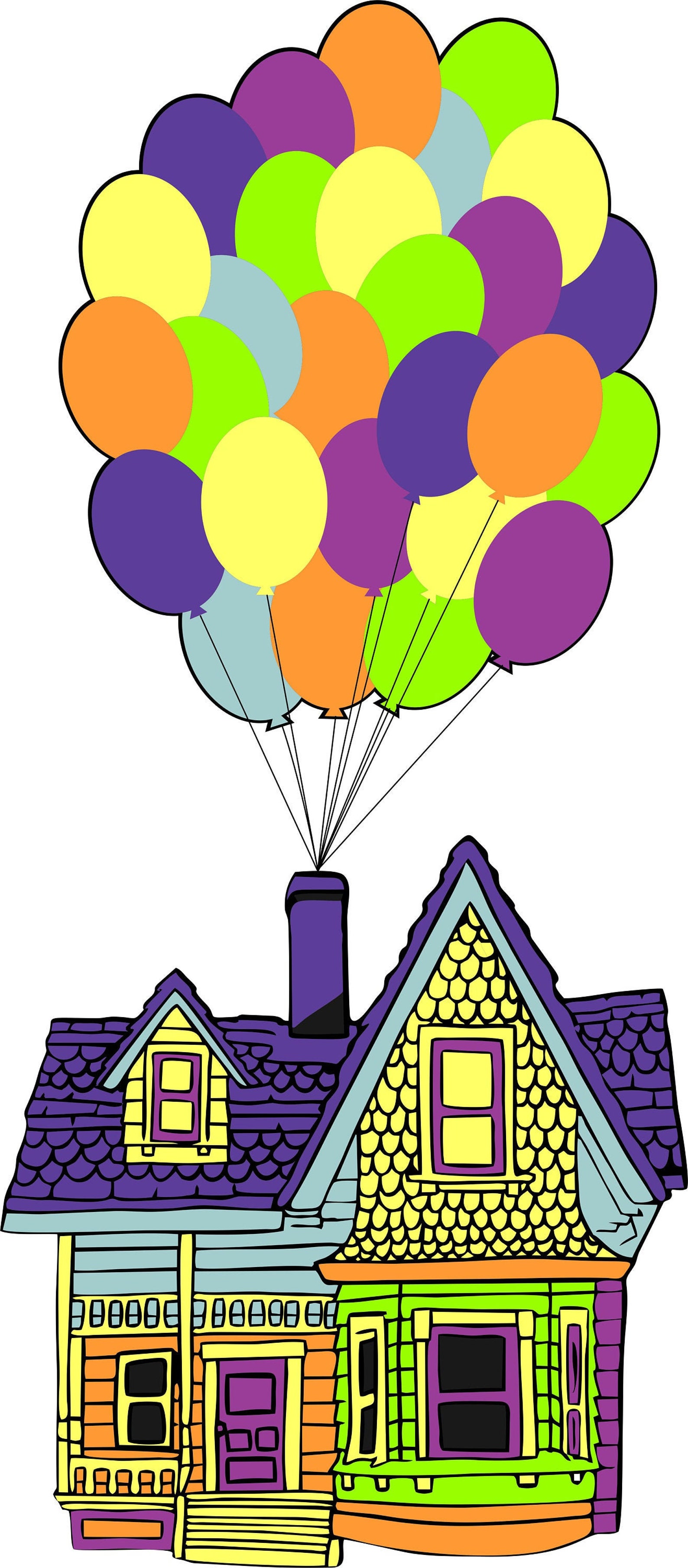 Up House Svg, Dxf, Png, up House Cricut, - Etsy