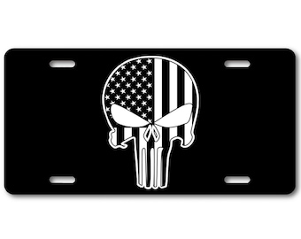 USA In God We Trust Combo Laser & Diamond Engraved Car Tag - Diamond - Foto 7